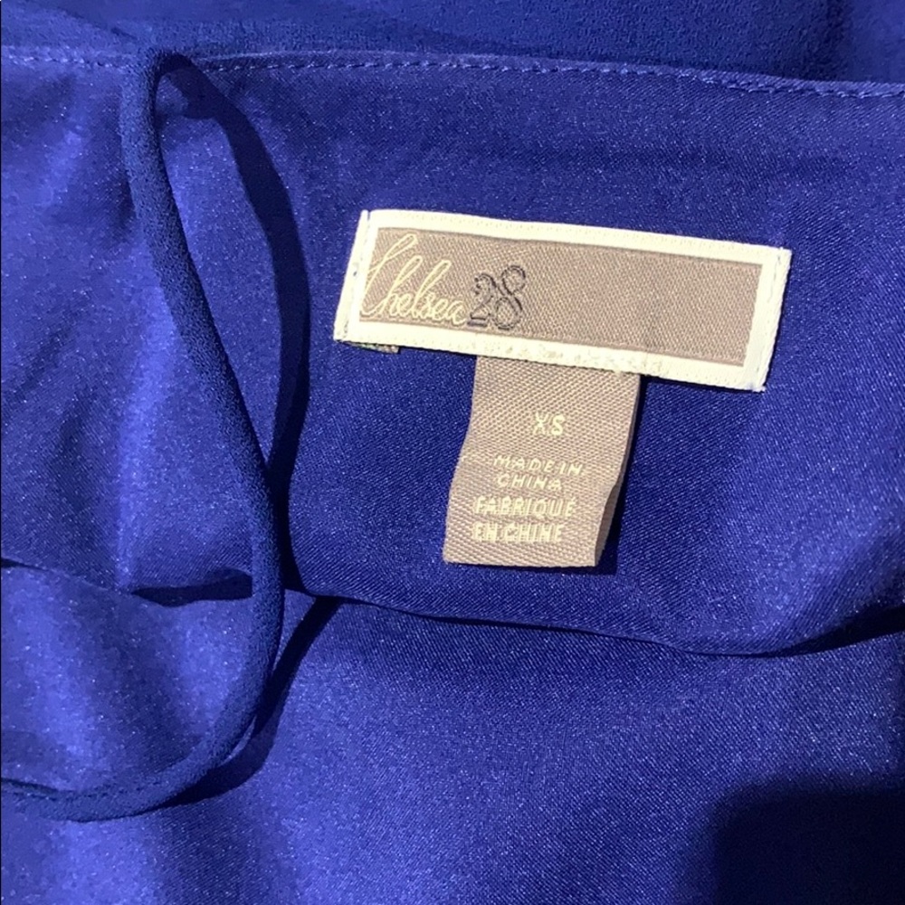 Chelsea28 royal blue tiered ruffle dress